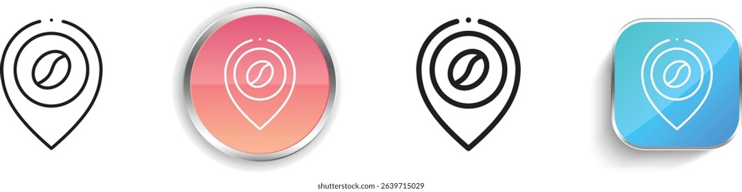 placeholder icon. Thin Linear, Regular and Button Style Design Isolated On White Background