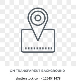 Placeholder icon. Trendy flat vector Placeholder icon on transparent background from Maps and Locations collection. High quality filled Placeholder symbol use for web and mobile