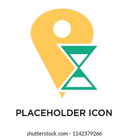 Placeholder icon vector isolated on white background for your web and mobile app design, Placeholder logo concept