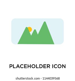 Placeholder icon vector isolated on white background for your web and mobile app design, Placeholder logo concept