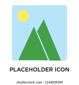 Placeholder icon vector isolated on white background for your web and mobile app design, Placeholder logo concept