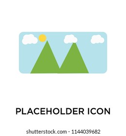 Placeholder icon vector isolated on white background for your web and mobile app design, Placeholder logo concept