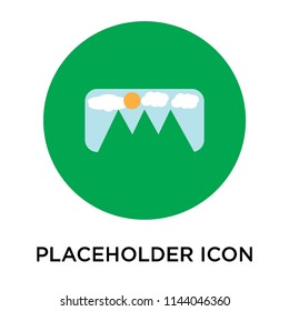 Placeholder icon vector isolated on white background for your web and mobile app design, Placeholder logo concept