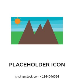 Placeholder icon vector isolated on white background for your web and mobile app design, Placeholder logo concept