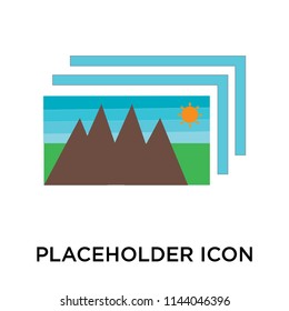 Placeholder icon vector isolated on white background for your web and mobile app design, Placeholder logo concept