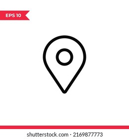 Placeholder icon vector. Location sign