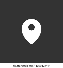 placeholder icon vector. placeholder sign on black background. placeholder icon for web and app
