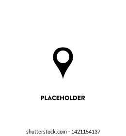 placeholder icon vector. placeholder sign on white background. placeholder icon for web and app