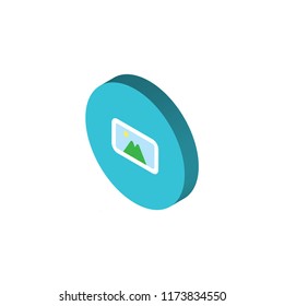 Placeholder isometric left top view 3D icon