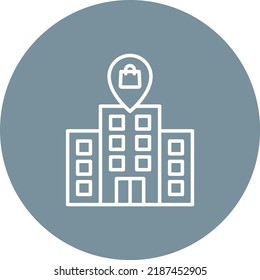 Imagen vectorial de icono de círculo de línea de marcador de posición. También se puede usar para aplicaciones web, aplicaciones móviles y medios impresos.