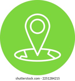 Placeholder Line Circle Vector Icon Design