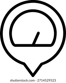 Vector de ilustración de icono de línea de marcador de posición