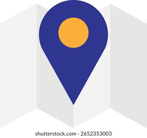 Ilustração Plana Do Vetor Do Ícone Do Pino De Localização Do Espaço Reservado