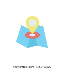 Placeholder, map icon. Simple color vector elements of navigation icons for ui and ux, website or mobile application