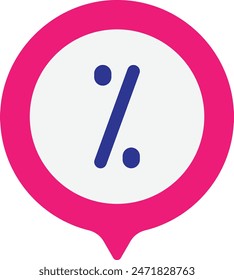 Platzhalter Pin Lage Symbol Vektorgrafik Flache Abbildung