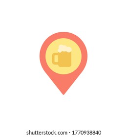Placeholder, pub icon. Simple color vector elements of international beer day icons for ui and ux, website or mobile application