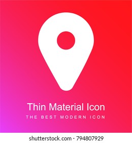 Placeholder red and pink gradient material white icon minimal design