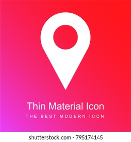 Placeholder red and pink gradient material white icon minimal design