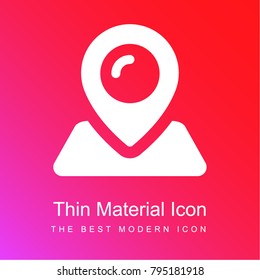 Placeholder red and pink gradient material white icon minimal design