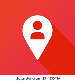 Placeholder signs icon. Address Icon Vector User Map Location Profile Symbol Avatar With Marker Pin To Navigate Person.