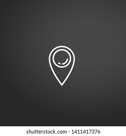 Placeholder vector icon. Placeholder concept stroke symbol design. Thin graphic elements vector illustration, outline pattern for your web site design, logo, UI. EPS 10.