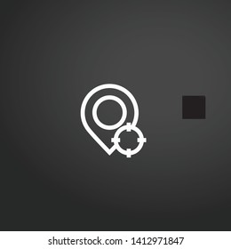 Placeholder vector icon. Placeholder concept stroke symbol design. Thin graphic elements vector illustration, outline pattern for your web site design, logo, UI. EPS 10.
