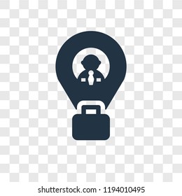 Placeholder vector icon isolated on transparent background, Placeholder transparency logo concept