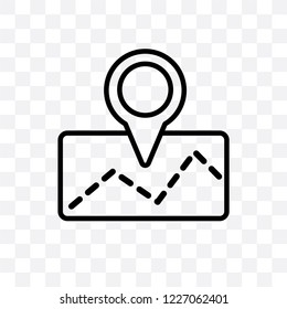 Placeholder vector linear icon isolated on transparent background, Placeholder transparency concept can be used for web and mobile