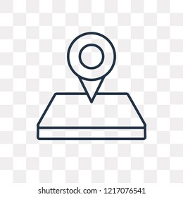 Placeholder vector outline icon isolated on transparent background, high quality linear Placeholder transparency concept can be used web and mobile