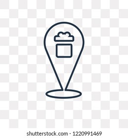 Placeholder vector outline icon isolated on transparent background, high quality linear Placeholder transparency concept can be used web and mobile