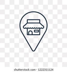 Placeholder vector outline icon isolated on transparent background, high quality linear Placeholder transparency concept can be used web and mobile