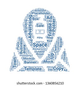 placeholder word cloud. tag cloud about placeholder.