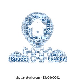 placeholder word cloud. tag cloud about placeholder.