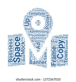 placeholder word cloud. tag cloud about placeholder