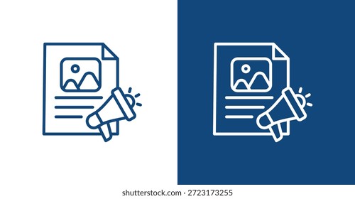 Placement For Ads Outline, with light and dark background