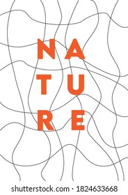 placement print slogan text pattern for t-shirt with nature slogan