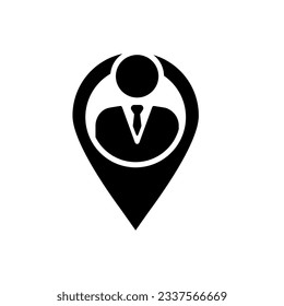 Placement vector icon. job illustration sign. event symbol. private sign.