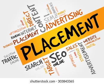 PLACEMENT word cloud, business concept