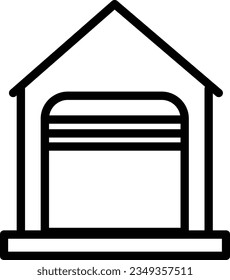 Places Buildings Stock Outline Icon