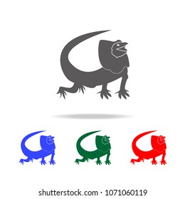 placid lizard icon. Elements of Australian animals multi colored icons. Premium quality graphic design icon. Simple icon for websites web design mobile app, info graphics on white background