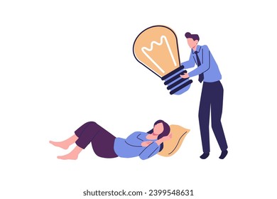 plagiarism, copying ideas, thoughts, plagiarism metaphore flat style illustration vector design