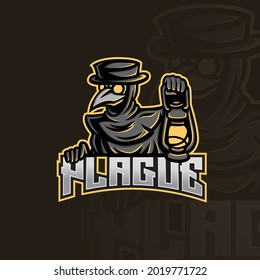 plague doctor mascot esport logo