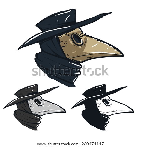 Plague Doctor Mask Stockvektor (Royaltyfri) 260471117 - Shutterstock