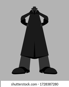 Plague doctor. Medieval doc treat pandemic and epidemic. vector illustration