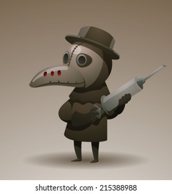 plague doctor, vector