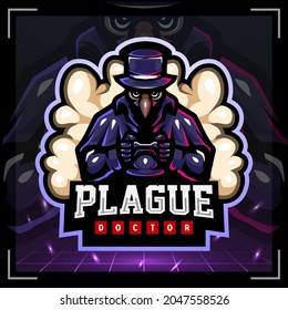Plague gaming mascot. esport logo design