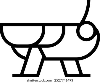 plague icon. Thin linear style design isolated on white background