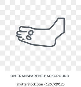 Plague icon. Trendy flat vector Plague icon on transparent background from Diseases collection. High quality filled Plague symbol use for web and mobile