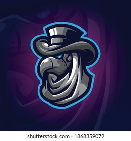 plague logo design vector with concept style for badge, emblem and tshirt printing. plague head illustration.