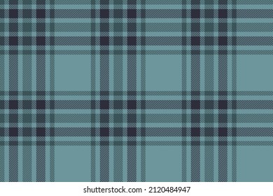 Plaid Hintergrund, Schau das nahtlose Muster in Blau an. Vektor-Textur für den Stoffdruck, Wickelpapier, Geschenkkarte, Tapete-Flachdesign.